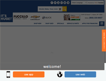 Tablet Screenshot of fuccillochevybuick.com